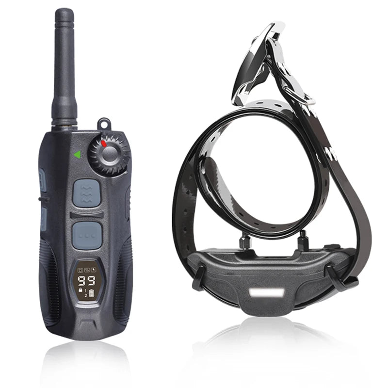 JANPET 1.25Mile Hunting Dog Training Collar Professional Remote PET Trainer Waterproof Electric Shock Dog Collars with LED Light