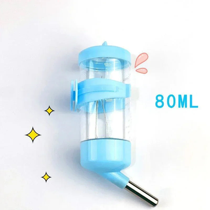 60-250ml Hamster Drinker Water Bottle Dispenser Feeder Hanging Pet Guinea Pig Squirrel Rabbit Dog Drinking Head Pipe Fountain