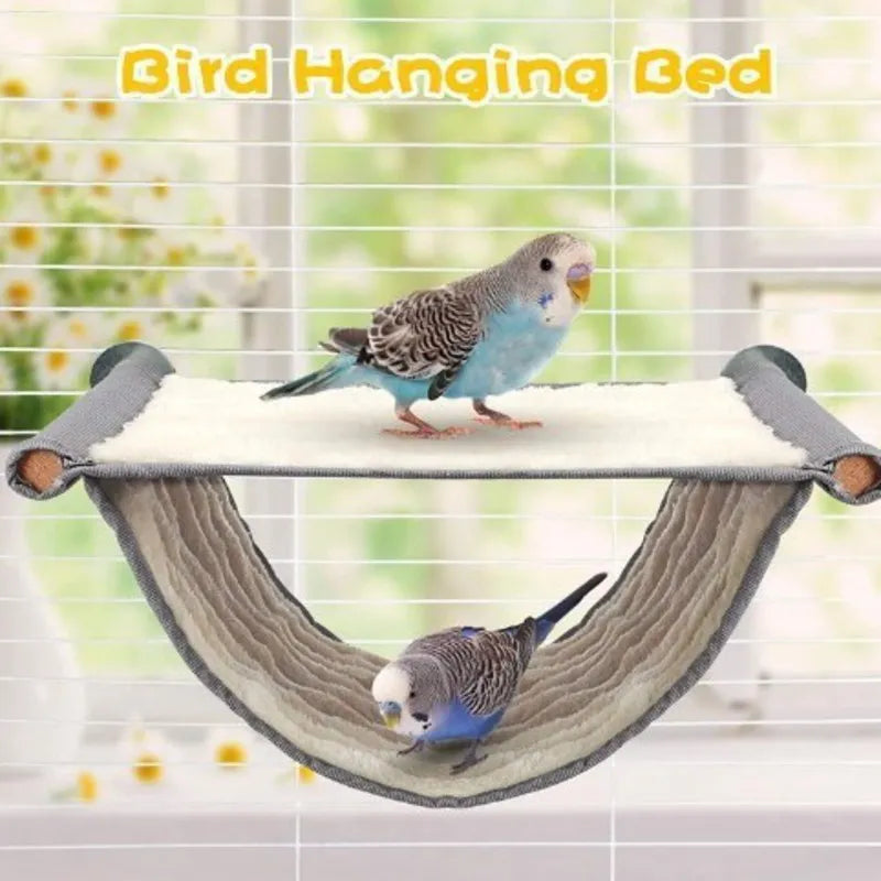 Multi - colored Detachable and Washable Hanging Cradles for Parrot and Pet Hamster on Windowsill for Warmth