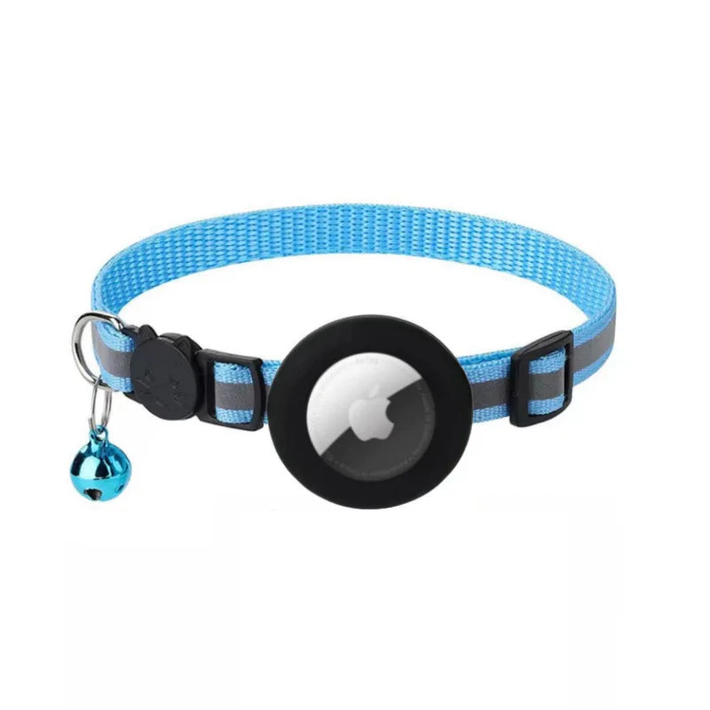 Dog Gps Trackers Collar Mini Pet Tracker Reflective Breakaway Airtag Cat Collar For Airtag Cat Dog Accessories