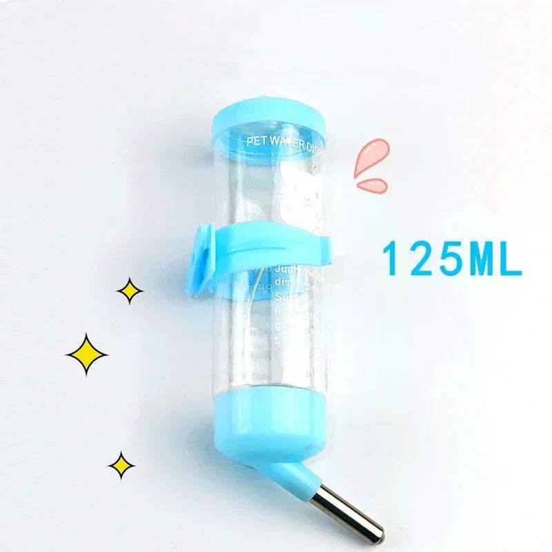 60-250ml Hamster Drinker Water Bottle Dispenser Feeder Hanging Pet Guinea Pig Squirrel Rabbit Dog Drinking Head Pipe Fountain