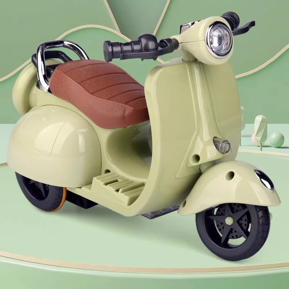 Pet Toy Mini Motorcycle Electric Bike Toy Kitten Hamster Stunt Rotation Cat Accessories Scooter Motorcycle with Lights Music