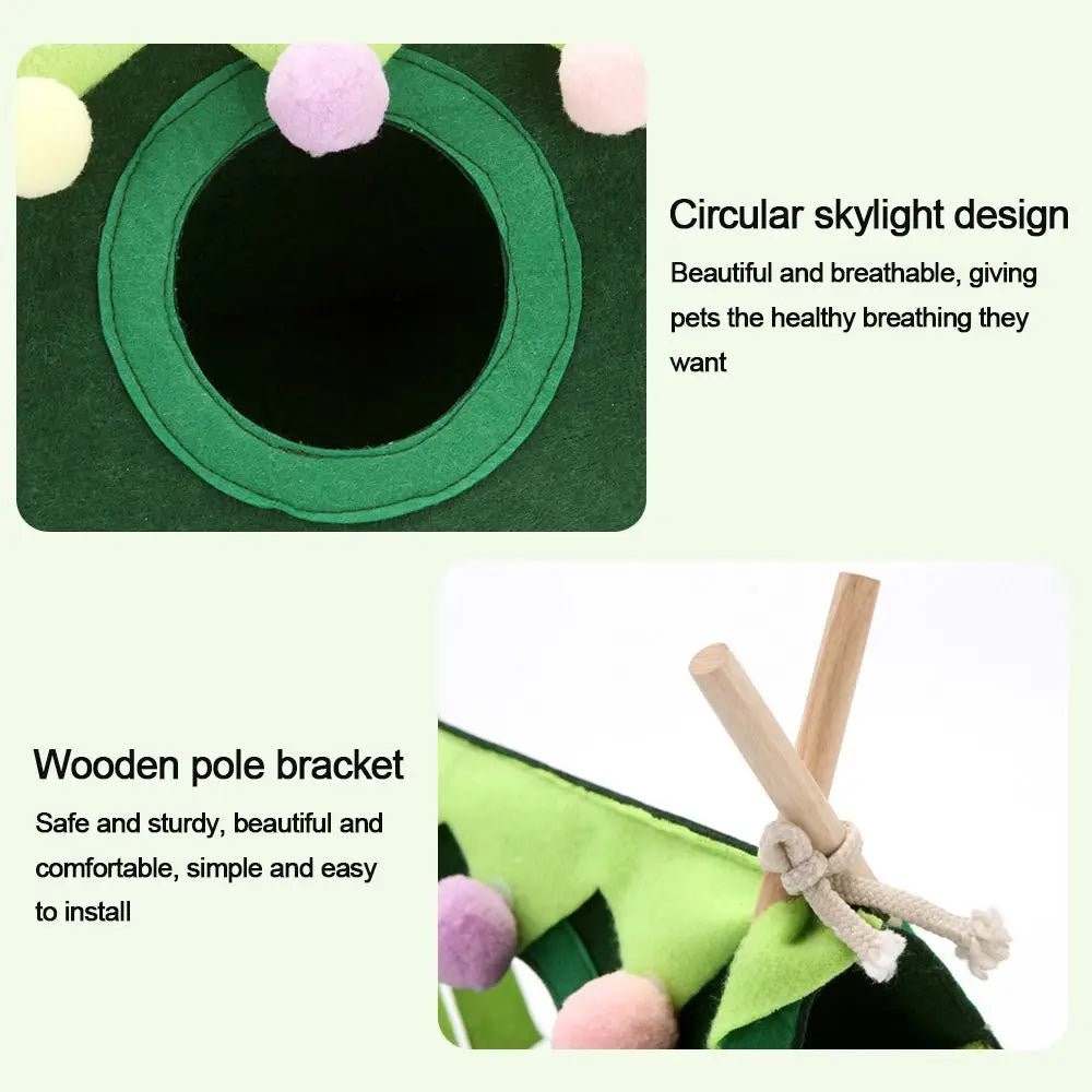Felt Tent Hideout Cage Animal Tunnel House Hamster Cage Hamster House Rabbit Nest Small Pet Nest