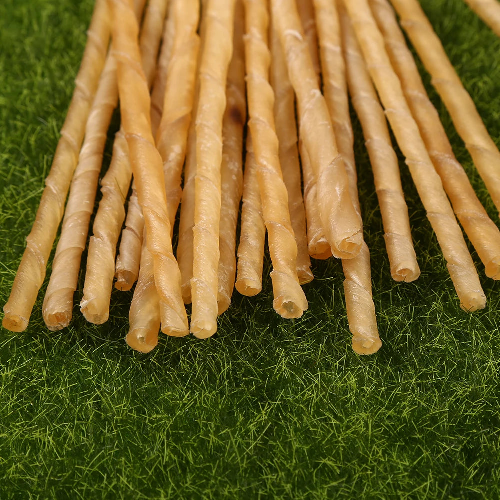 20 Pcs Dog Chews Sticks Dog Treat Chew Sticks Puppy Teething Chewing Dog Treat Bites Small Dog Treats Daily Dental Care Chews