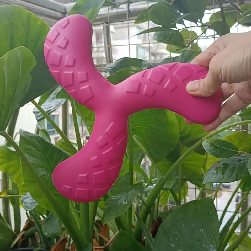 1pc Durable EVA Pet Interactive Flying Disc - Floating Three-Leaf Design, Wear-Resistant Dog Training Toy for Small & Medium Dog