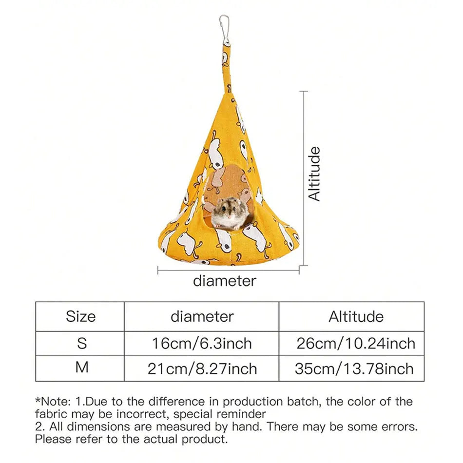 1 pc bird hammock small pet tent printed hamster hammock