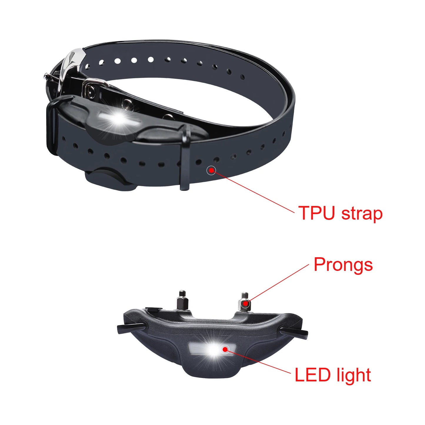 JANPET 1.25Mile Hunting Dog Training Collar Professional Remote PET Trainer Waterproof Electric Shock Dog Collars with LED Light