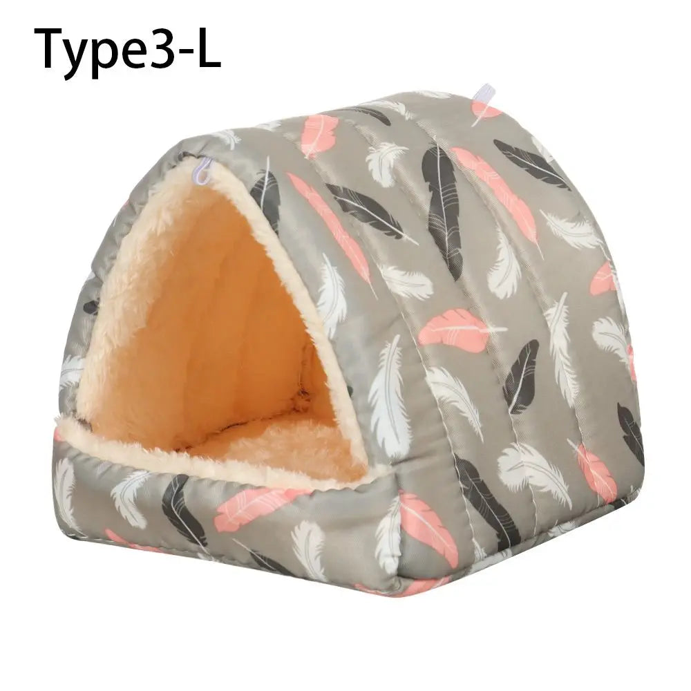 Soft Rabbit Squirrel Comfortable Winter Small Animal Sleeping Bed Guinea Pig Nest Warm Mat Hamster House