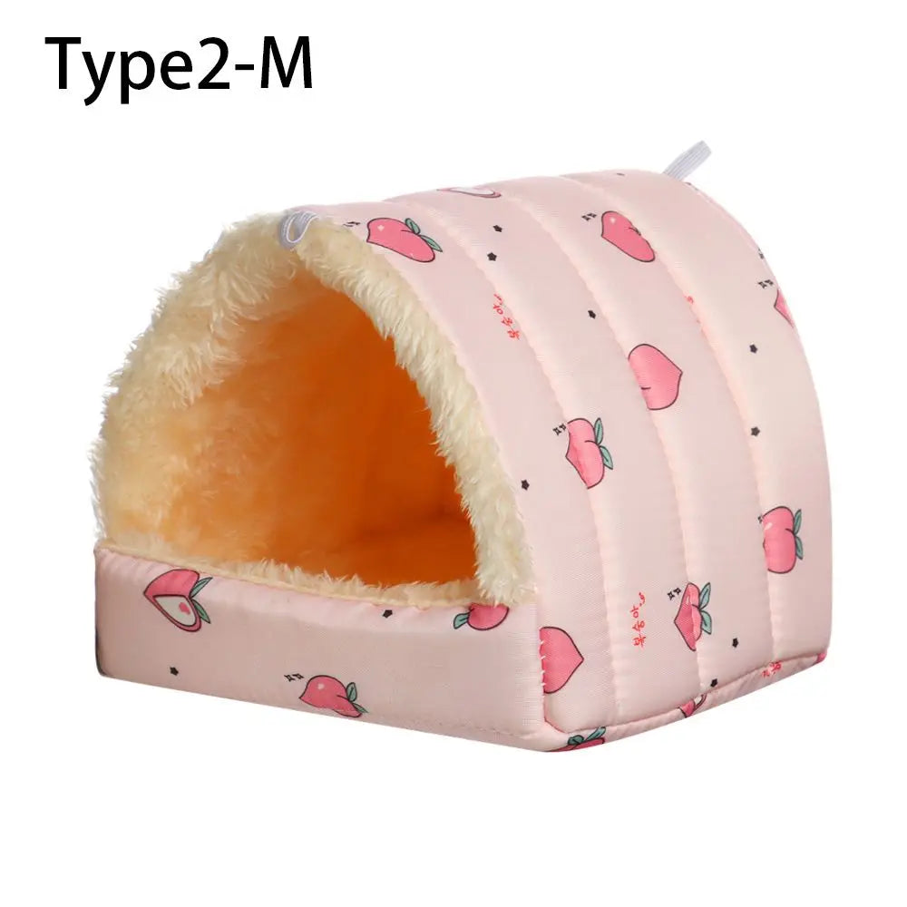 Soft Rabbit Squirrel Comfortable Winter Small Animal Sleeping Bed Guinea Pig Nest Warm Mat Hamster House