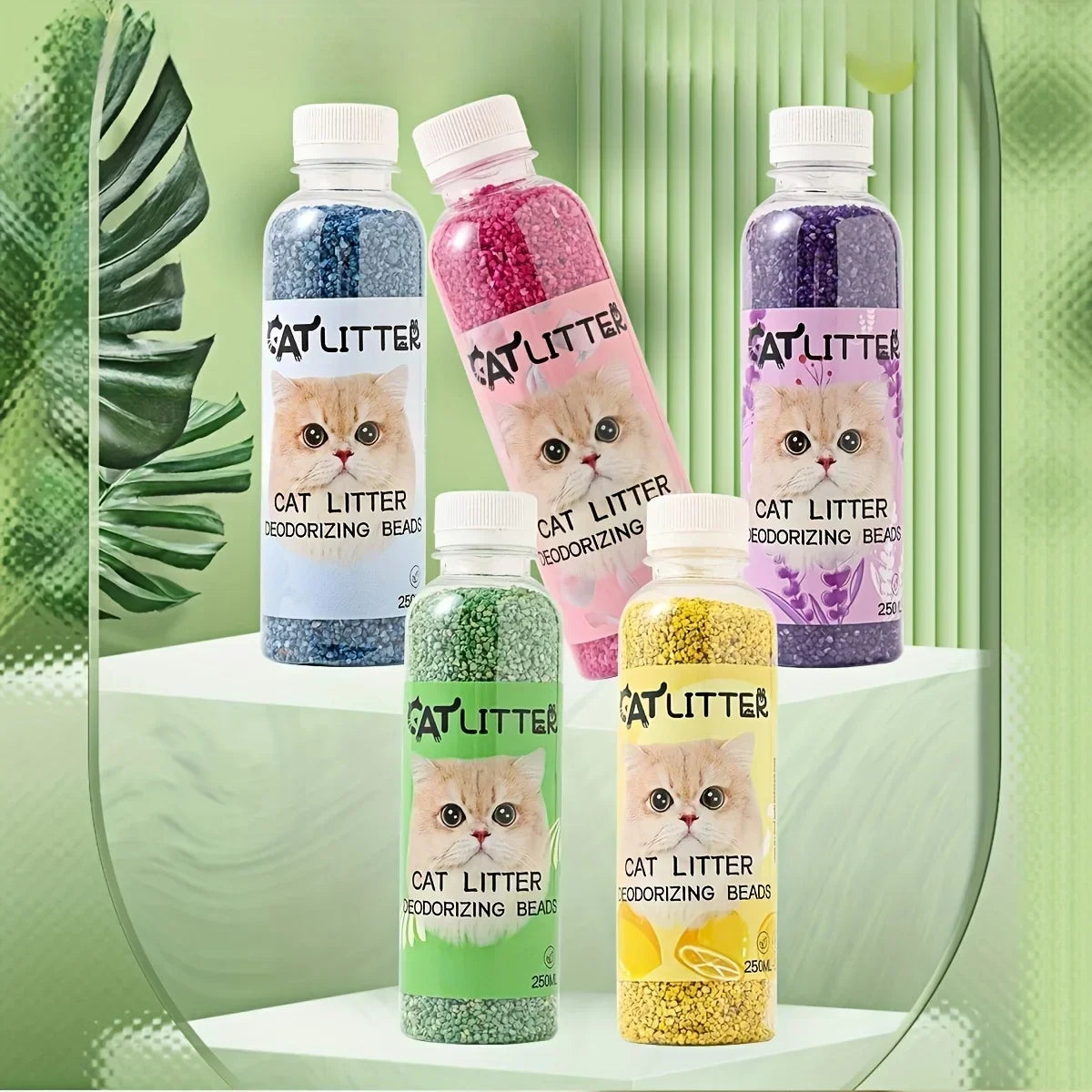 Cat Litter Deodorant Beads Air Freshener Deodorant Deodorant Cat Litter Box Antiodorant Beads Fragrant Beads Cat Accessories