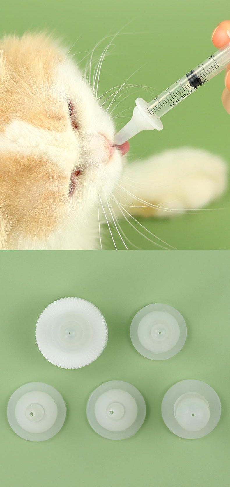 Pet Feeding Device Set Cat Dog Care Bottle Syringe Suit Newborn Kitten/Puppy Feed Device Feeding Bottle Kitten/Puppy Medication Device
