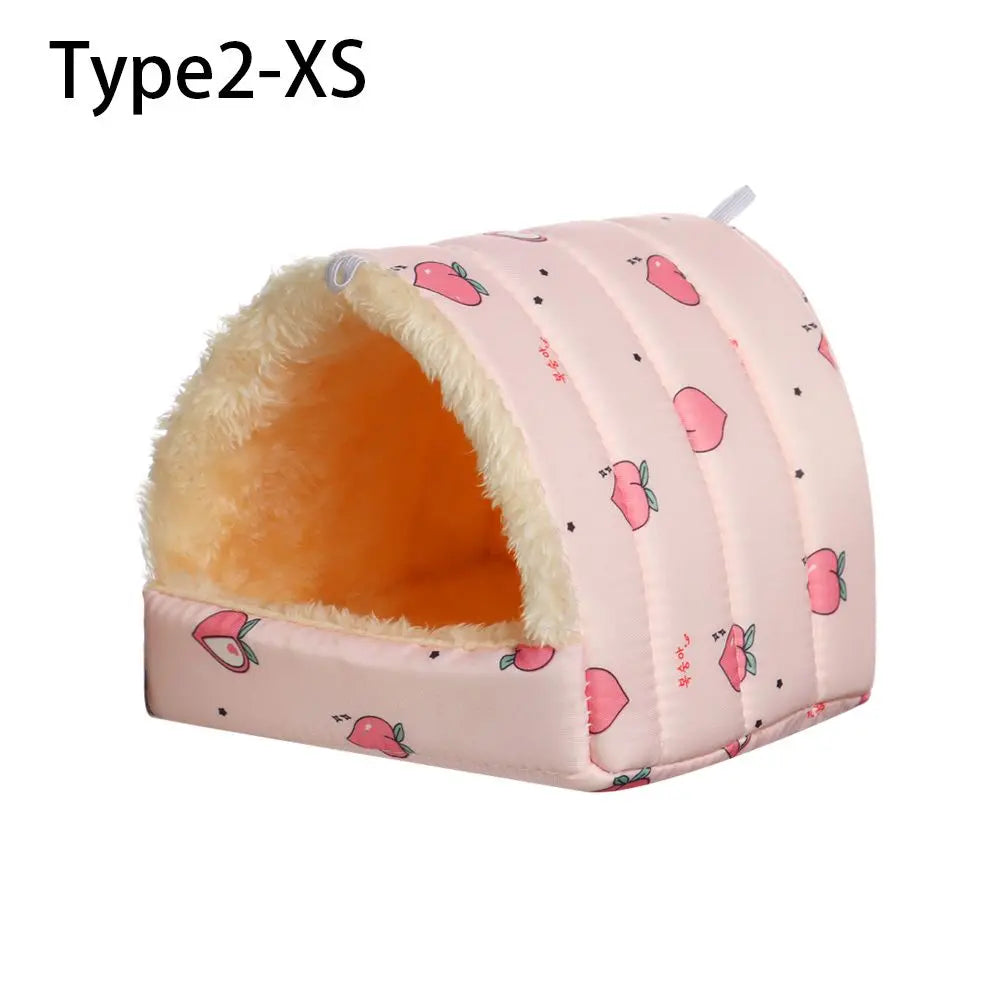 Soft Rabbit Squirrel Comfortable Winter Small Animal Sleeping Bed Guinea Pig Nest Warm Mat Hamster House