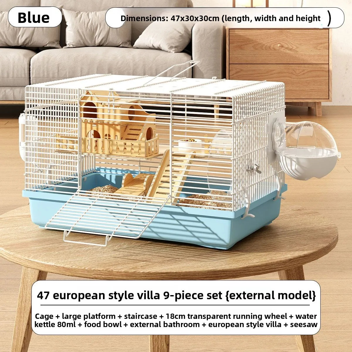 Extra Large Hamster Cage Luxury Villa Golden Hamster Habitat Basic Cage Cheap Big House Set with Accessories