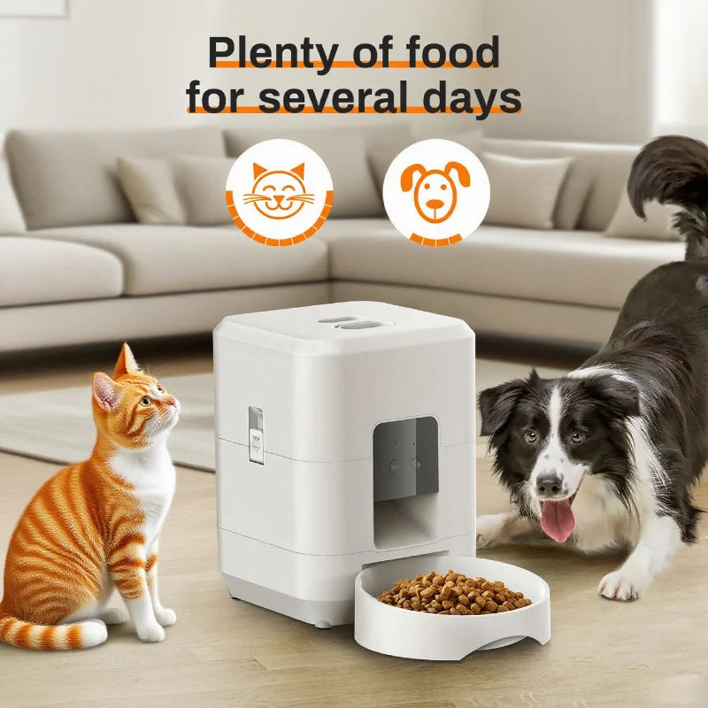 2L Automatic Pet Feeder Wifi Smart Cat Dog Food Dispenser App Controlled Slow and Quantitative Feeding for Pets Cat Accessories