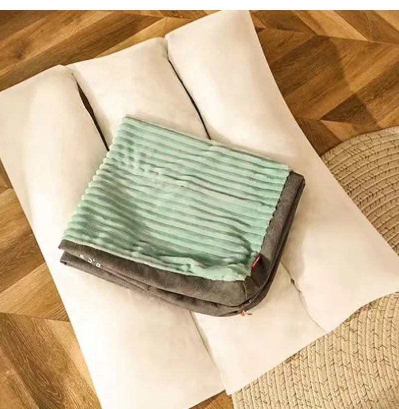 Corduroy Pet Dog Bed Winter Warm Dog Sleeping Mat Detachable Puppy Bed Soft Pet Mat for Small Medium Large Dogs Dog Accessories