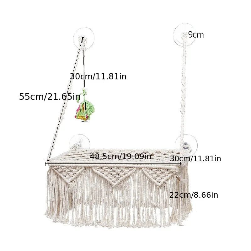 Bed for Cats Hammock Hammack Window Accessories Balcon Pets Beds House Furniture Things Pet Hammocks Hanging Products Cat