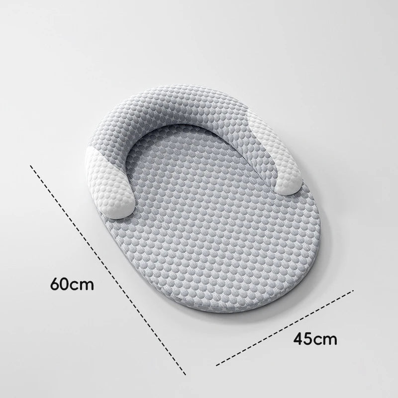 Summer Cooling Pet Dog Mat for Small Medium Dogs Oval Shape Puppy Mat Removable Breathable Dog Sleeping Mat Dog Accessories
