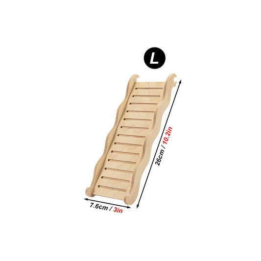 Hamster Climbing Ladder Wooden Bridge Bendable Funny Chewing Playing Portable Pet Toys Bendy Bridge Gerbil Rats Mice Reptiles