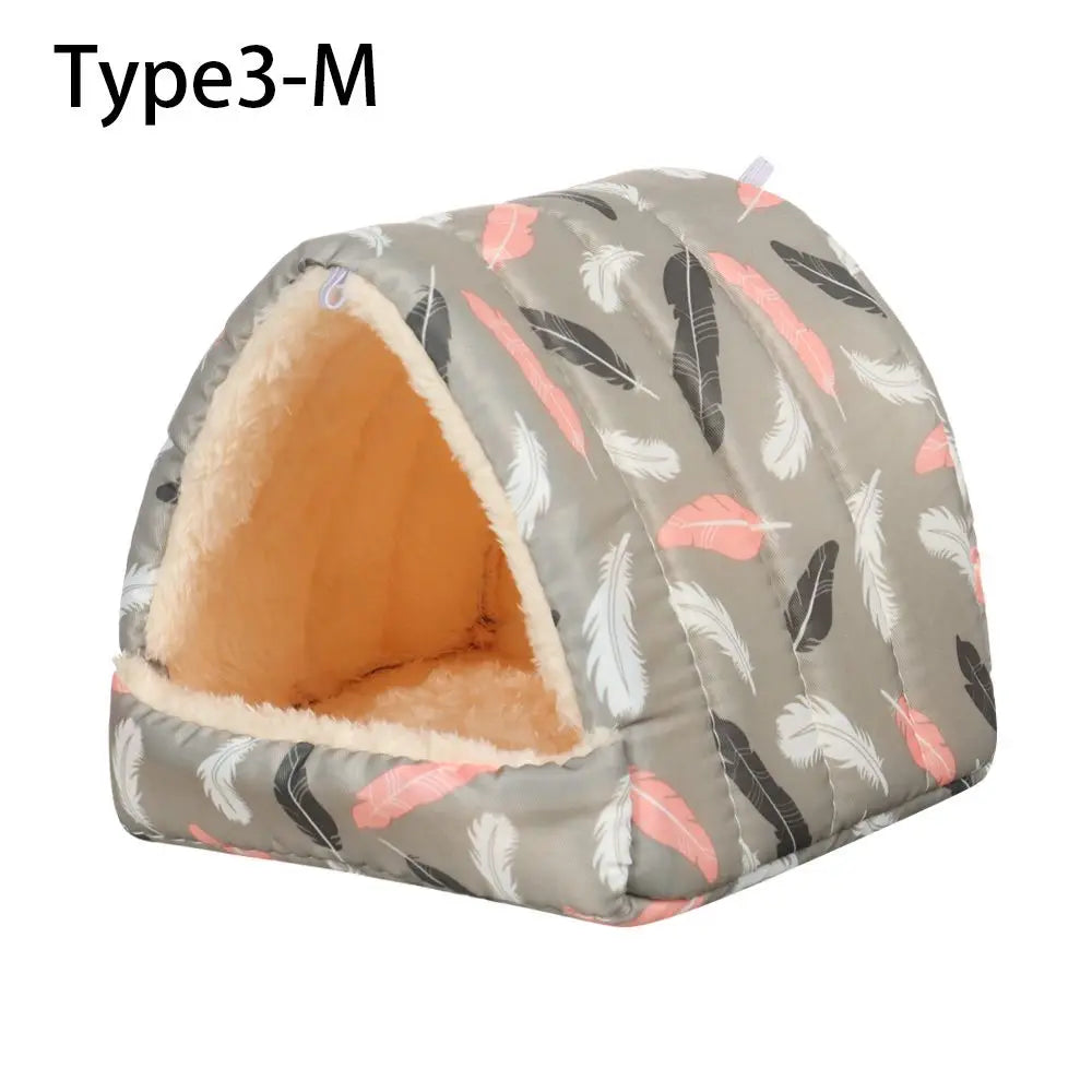 Soft Rabbit Squirrel Comfortable Winter Small Animal Sleeping Bed Guinea Pig Nest Warm Mat Hamster House