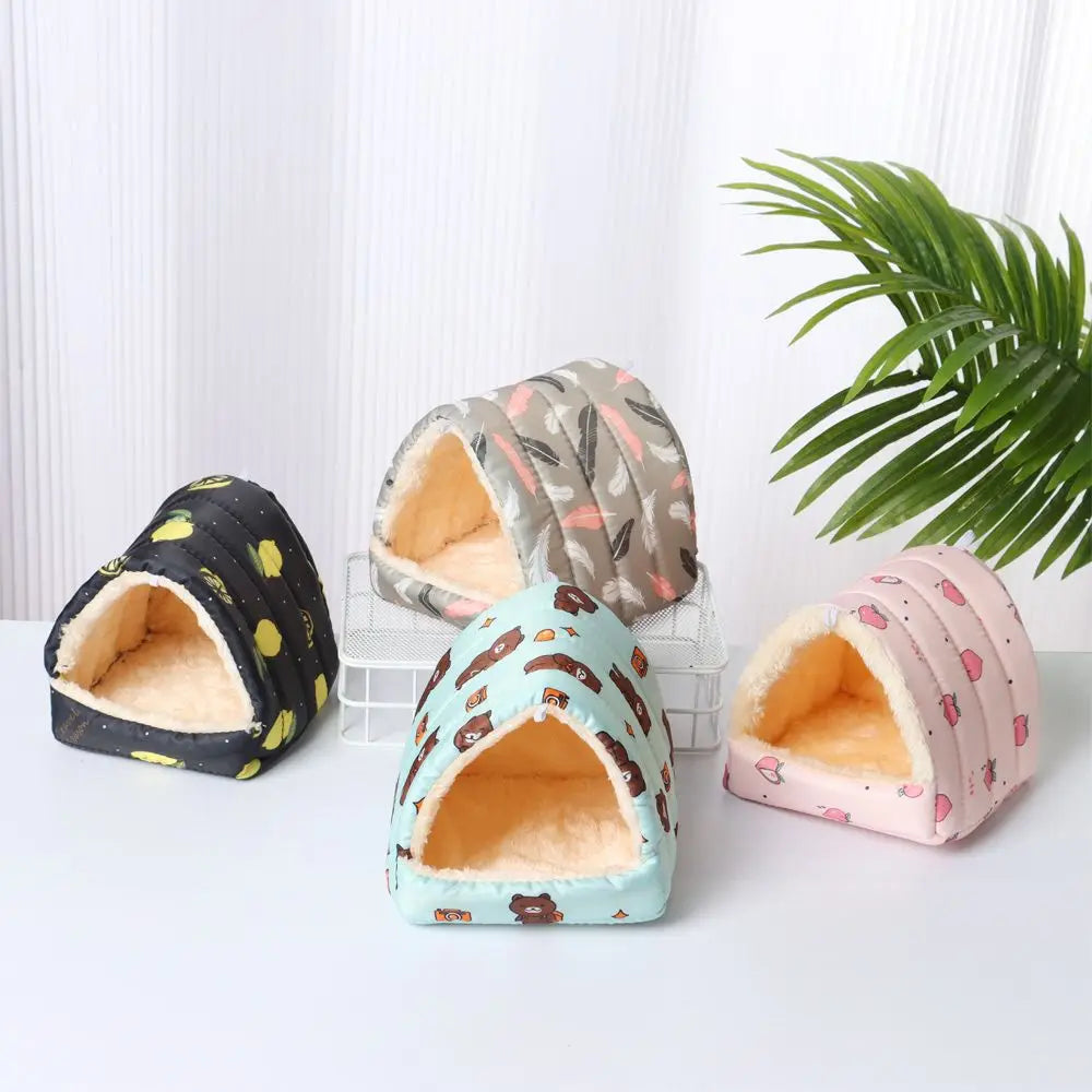 Soft Rabbit Squirrel Comfortable Winter Small Animal Sleeping Bed Guinea Pig Nest Warm Mat Hamster House