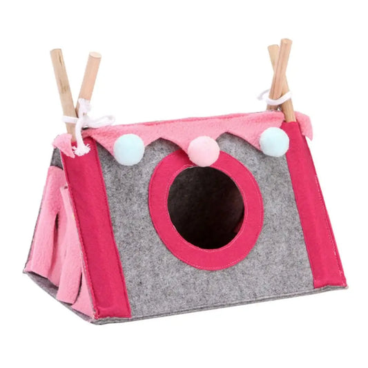 Felt Tent Hideout Cage Animal Tunnel House Hamster Cage Hamster House Rabbit Nest Small Pet Nest