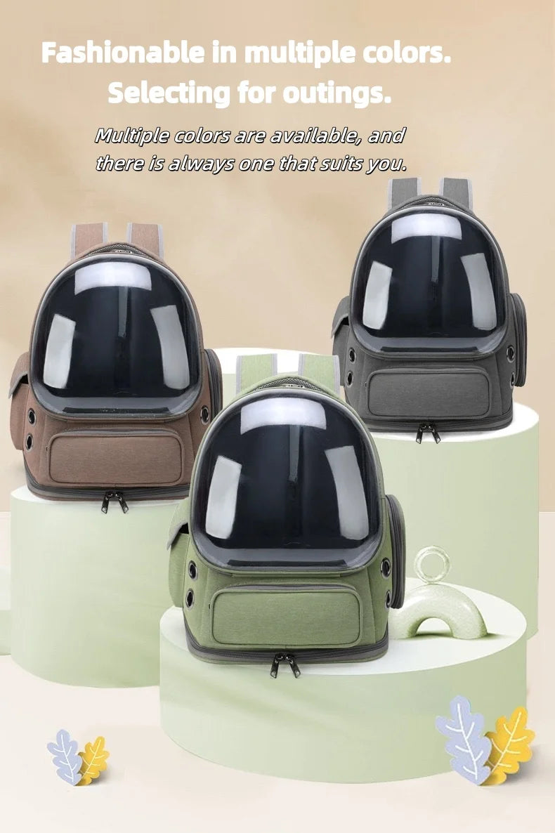 2025 Transparent Pet Carrier Backpack Breathable Cat and Small Dog Bag Outdoor Travel Shoulder Bag Cat Accessories Pet Supplies