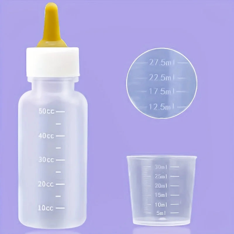 Pet Feeding Device Set Cat Dog Care Bottle Syringe Suit Newborn Kitten/Puppy Feed Device Feeding Bottle Kitten/Puppy Medication Device