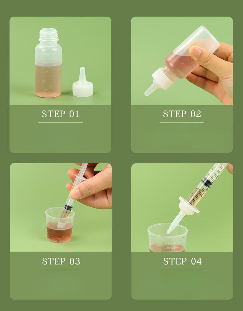 Pet Feeding Device Set Cat Dog Care Bottle Syringe Suit Newborn Kitten/Puppy Feed Device Feeding Bottle Kitten/Puppy Medication Device