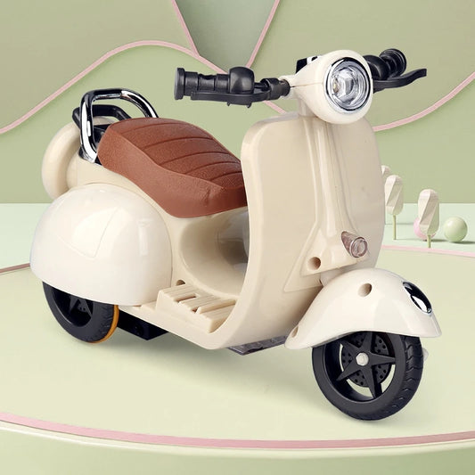 Pet Toy Mini Motorcycle Electric Bike Toy Kitten Hamster Stunt Rotation Cat Accessories Scooter Motorcycle with Lights Music