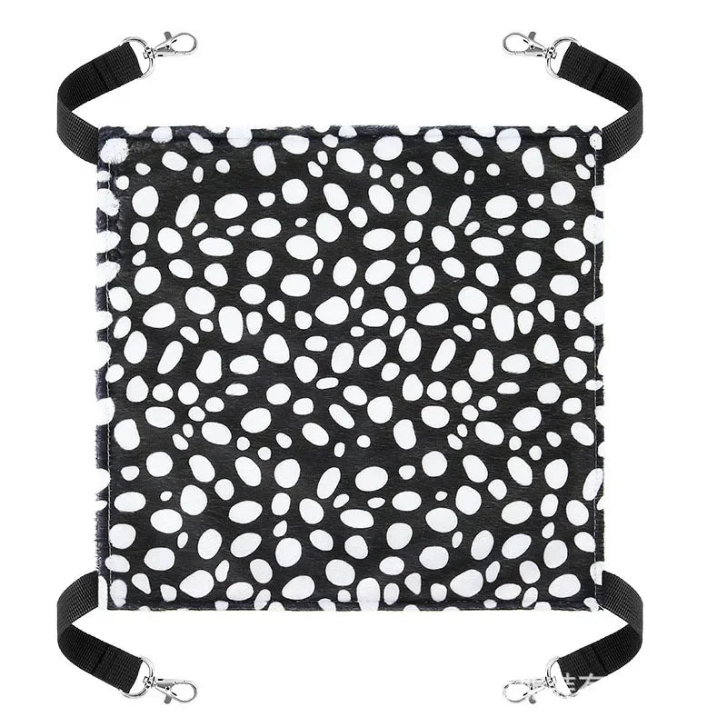 Cat Canvas Hammock Bed Pet Hamster Beds Double-Sided Hanging Bed Pet Swing Bed Hamster Squirrel Rabbit Rest Sleep Supplies