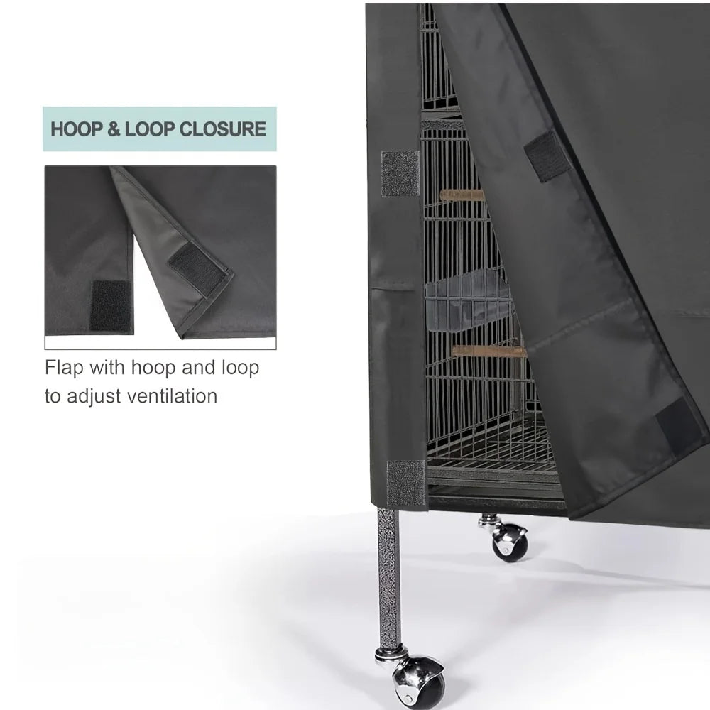 Birdcage Cover for Blocking Light and Ventilation, Nighttime Bird Pet Cage Cover, Suitable for Pets Cats and Other Small Animals