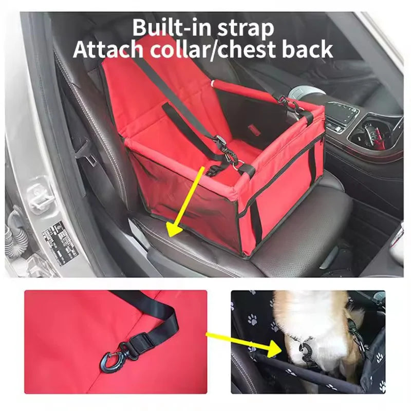 Folding Pet Dog Carrier Pad Waterproof Dog Seat Bag Basket Safe Carry House Cat Puppy Bag Dog Car Seat Pet Products