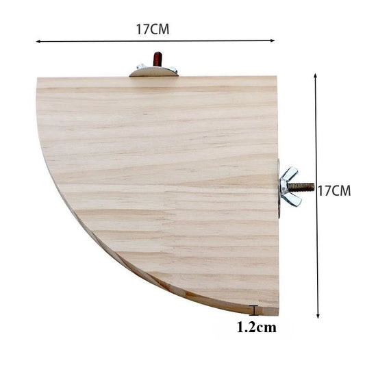 Parrot Stand Toys Wooden Bird Hamster Perch Platform Stands Playground Bird Supplies