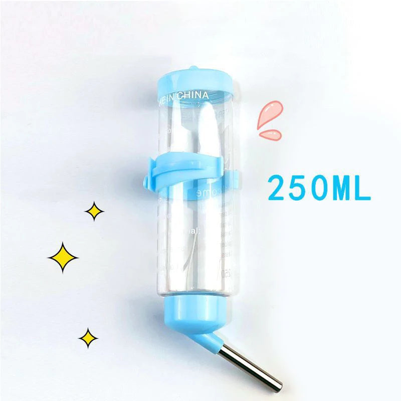60-250ml Hamster Drinker Water Bottle Dispenser Feeder Hanging Pet Guinea Pig Squirrel Rabbit Dog Drinking Head Pipe Fountain