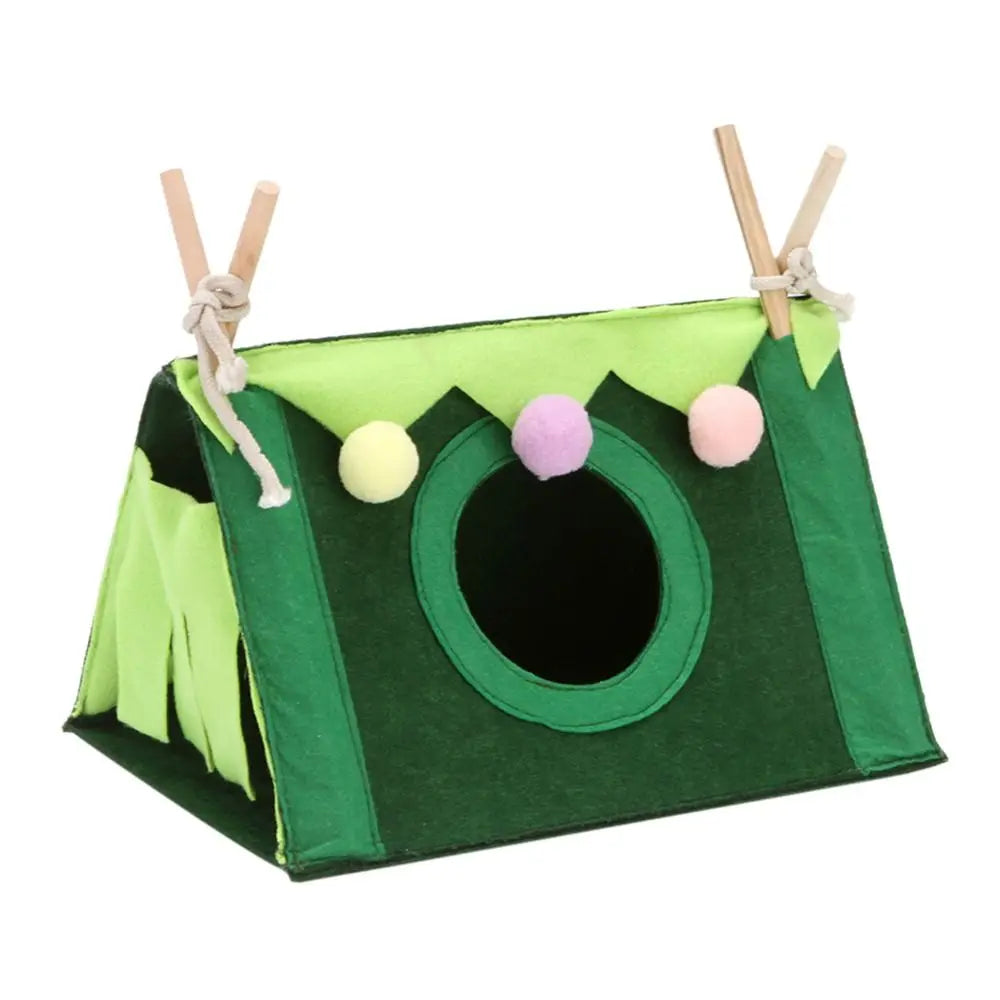 Felt Tent Hideout Cage Animal Tunnel House Hamster Cage Hamster House Rabbit Nest Small Pet Nest