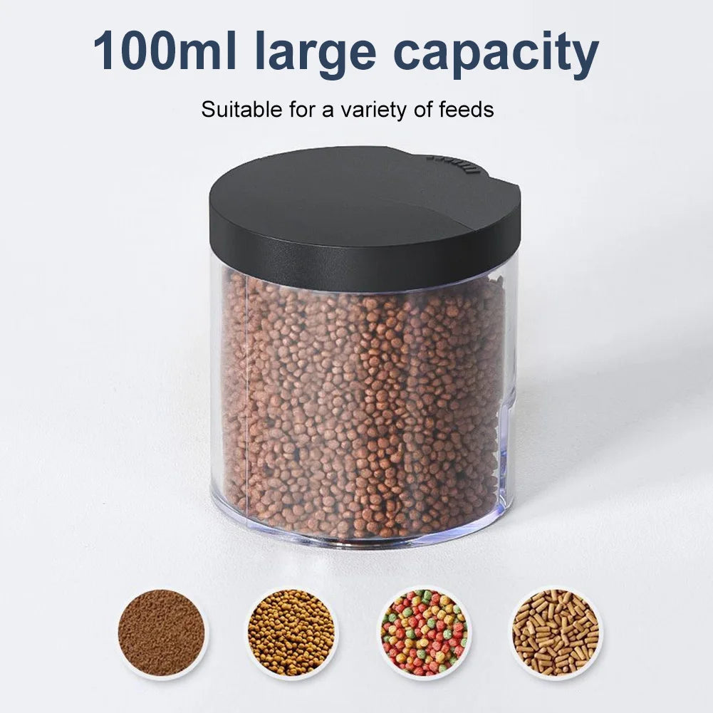 3-1PCS Automatic Fish Feeder for Aquarium 100ml/3.38oz Capacity Auto Fish Feeders Easy to Set Up Smart Timer Fish Food Dispenser