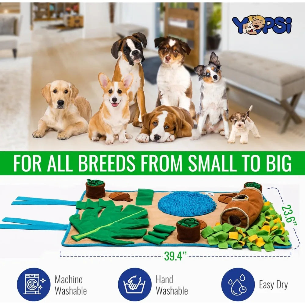 Snuffle Mat for Dogs Large Breed 39.4''x23.6''- Interactive Dog Toys for Boredom - Sniff mat - Mental Stimulation - Enrichment Toy