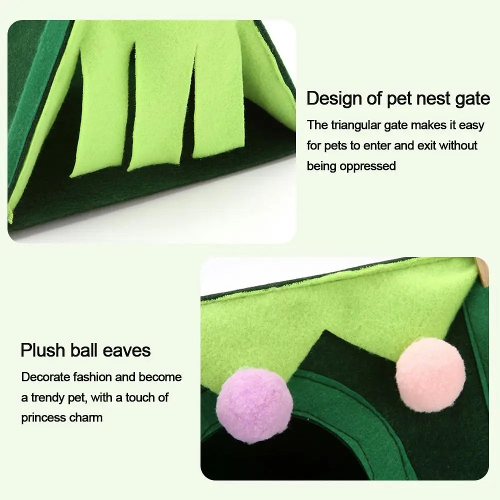 Felt Tent Hideout Cage Animal Tunnel House Hamster Cage Hamster House Rabbit Nest Small Pet Nest