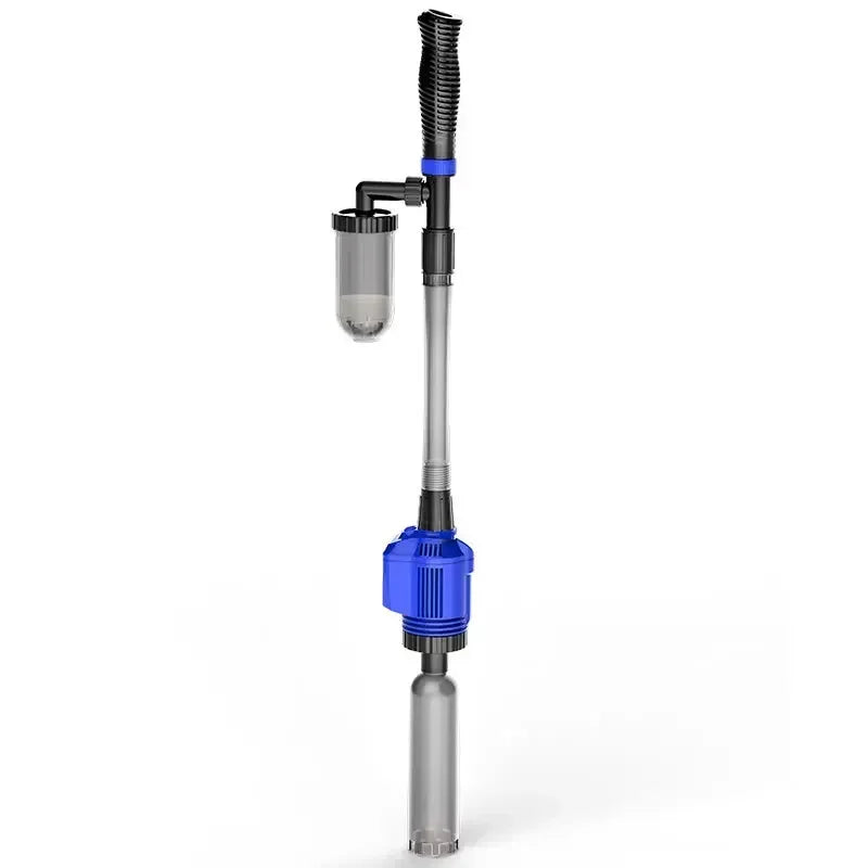 Aquarium Electric Gravel Cleaner Automatic Cleaner with Sponge Filter Fish Tank Vacuum Gravel Cleaner for Fish Tanks
