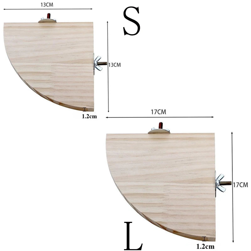 Parrot Stand Toys Wooden Bird Hamster Perch Platform Stands Playground Bird Supplies