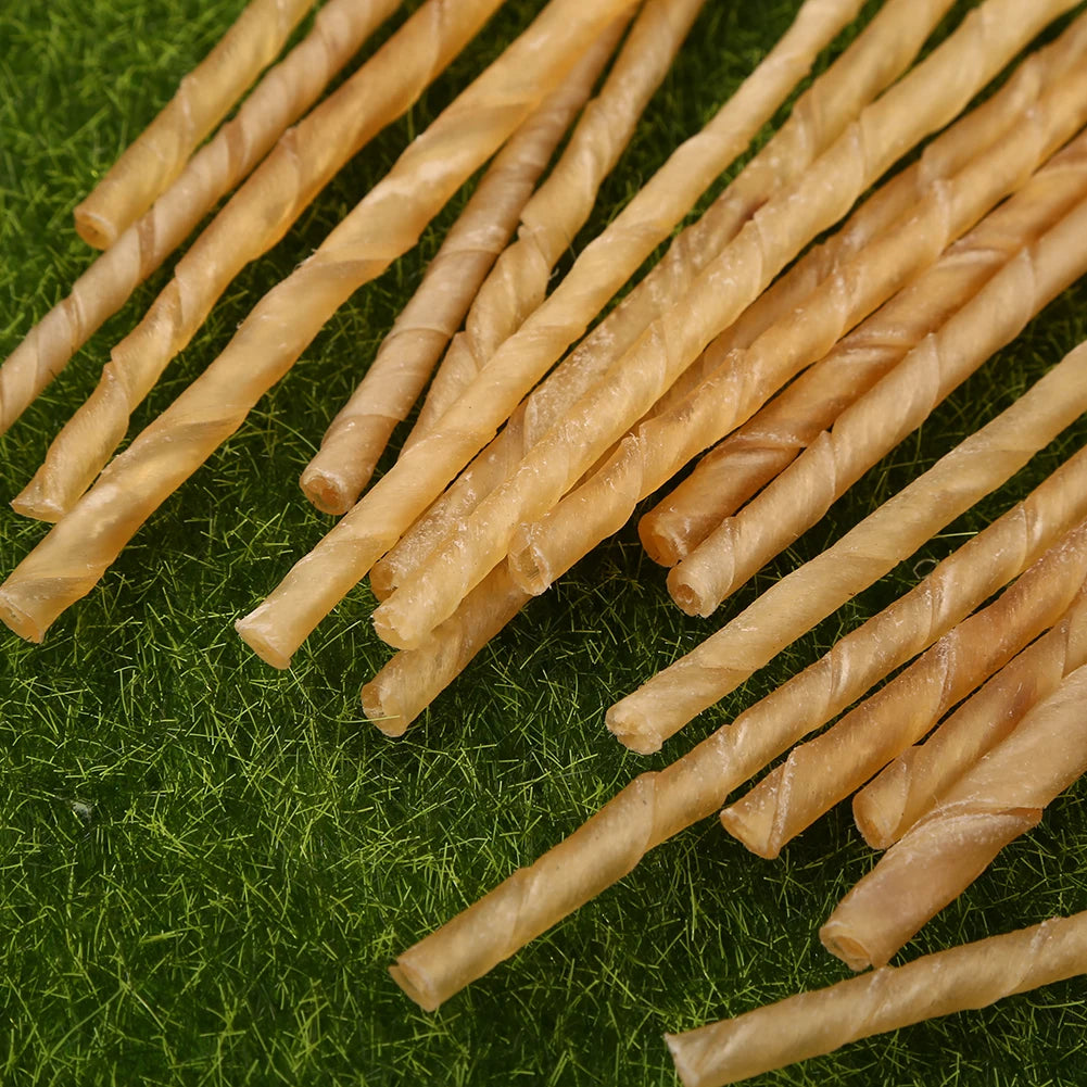 20 Pcs Dog Chews Sticks Dog Treat Chew Sticks Puppy Teething Chewing Dog Treat Bites Small Dog Treats Daily Dental Care Chews