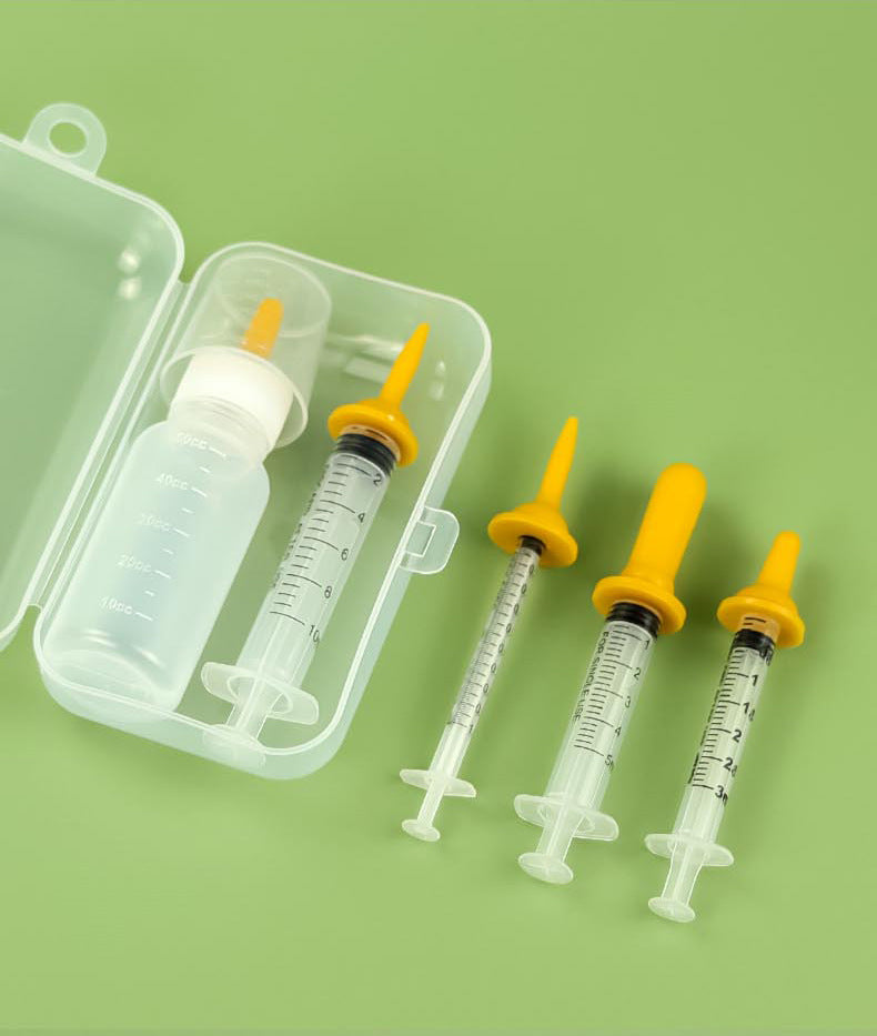 Pet Feeding Device Set Cat Dog Care Bottle Syringe Suit Newborn Kitten/Puppy Feed Device Feeding Bottle Kitten/Puppy Medication Device