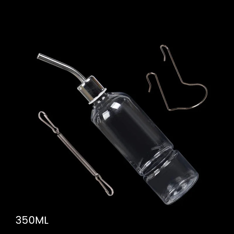 180/350/750ML Plastic Rabbit Drinking Bottle Hamster Cage Water Bottle Dispenser for Bunny Guinea Pig Squirrel Small Pet Feeder