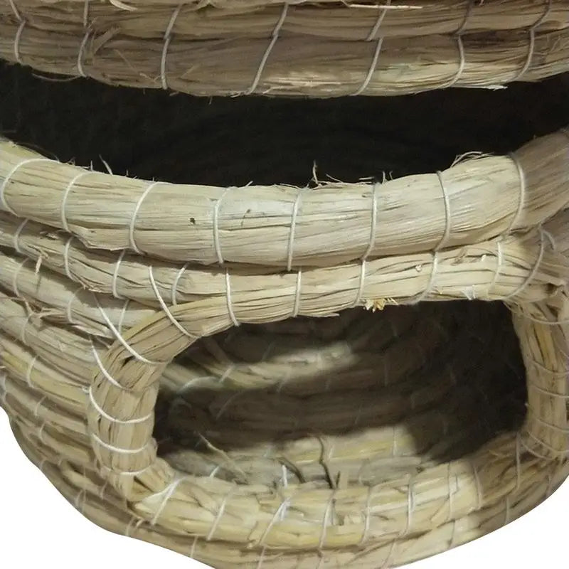 Straw Woven Bird Nest Poultry Incubation Bed Poultry Incubation Bed Bird Breeding House for Pigeon Parrot Hamster Squirrel