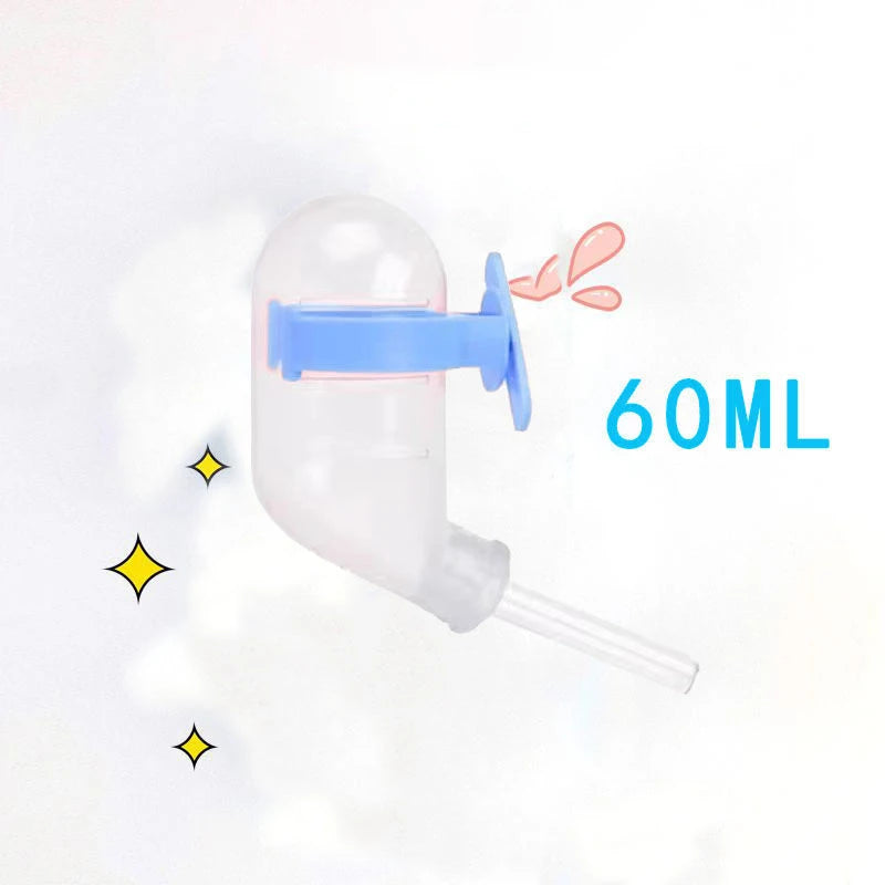 60-250ml Hamster Drinker Water Bottle Dispenser Feeder Hanging Pet Guinea Pig Squirrel Rabbit Dog Drinking Head Pipe Fountain