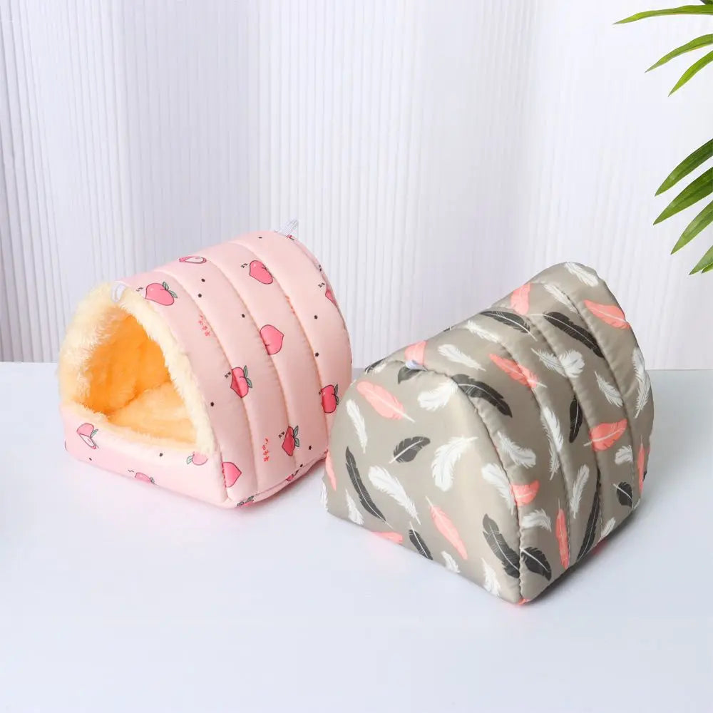 Soft Rabbit Squirrel Comfortable Winter Small Animal Sleeping Bed Guinea Pig Nest Warm Mat Hamster House