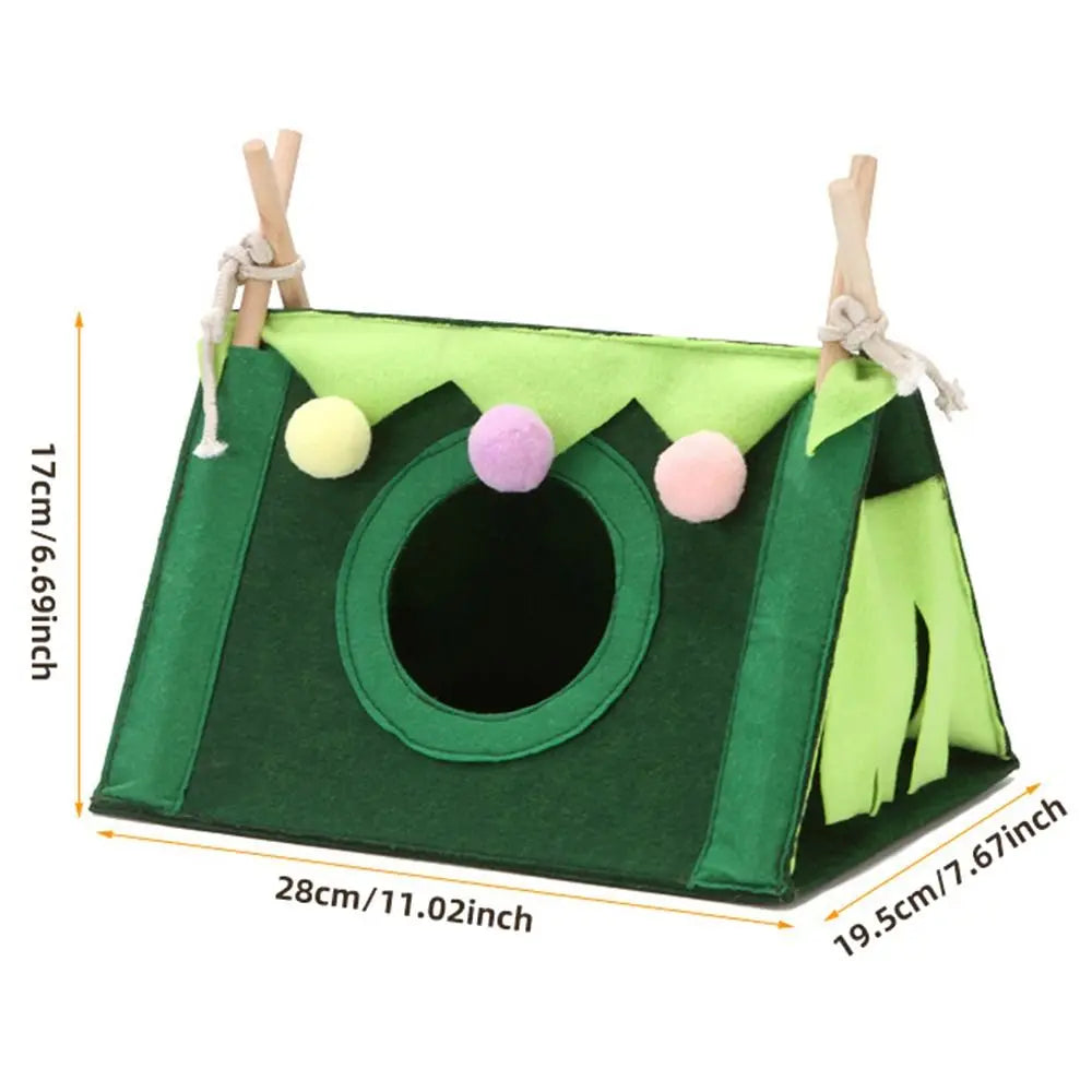 Felt Tent Hideout Cage Animal Tunnel House Hamster Cage Hamster House Rabbit Nest Small Pet Nest