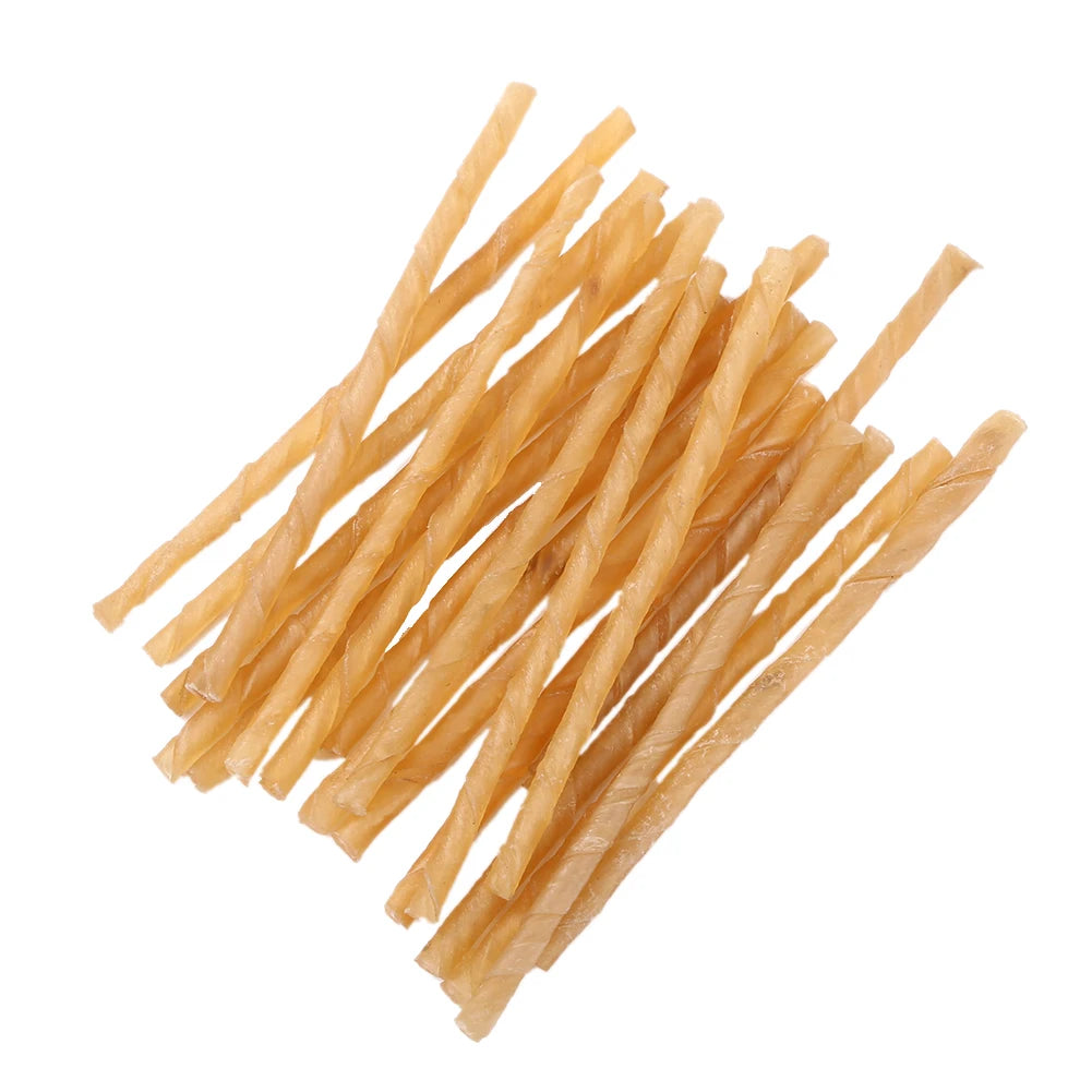 20 Pcs Dog Chews Sticks Dog Treat Chew Sticks Puppy Teething Chewing Dog Treat Bites Small Dog Treats Daily Dental Care Chews