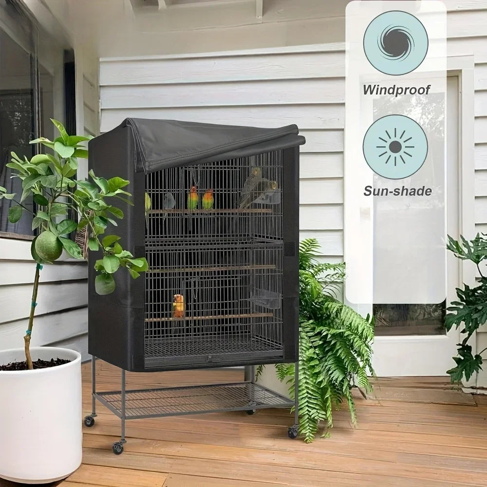 Birdcage Cover for Blocking Light and Ventilation, Nighttime Bird Pet Cage Cover, Suitable for Pets Cats and Other Small Animals