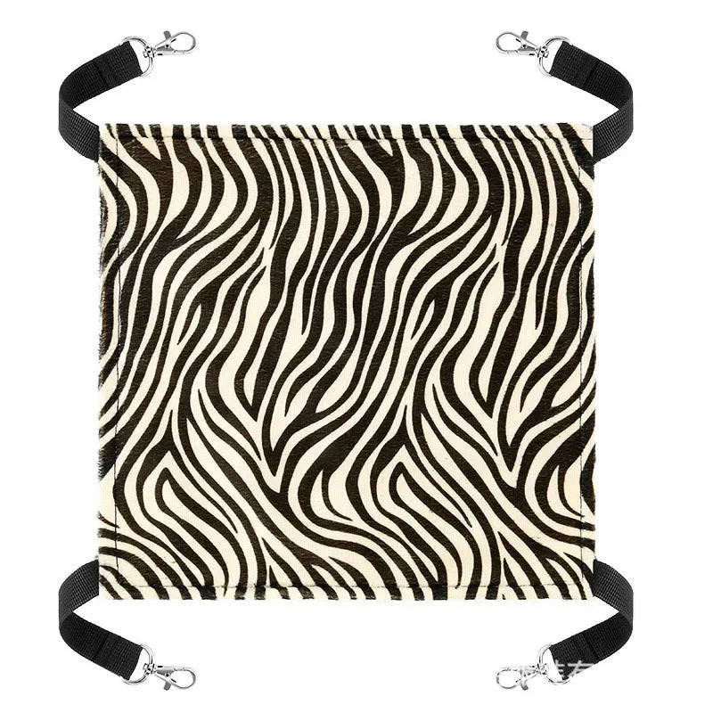 Cat Canvas Hammock Bed Pet Hamster Beds Double-Sided Hanging Bed Pet Swing Bed Hamster Squirrel Rabbit Rest Sleep Supplies